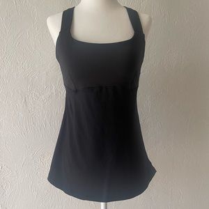 Lululemon Athletica Black Cross Back Tank Top S Women